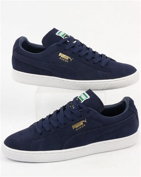 puma navy blue sneakers women's